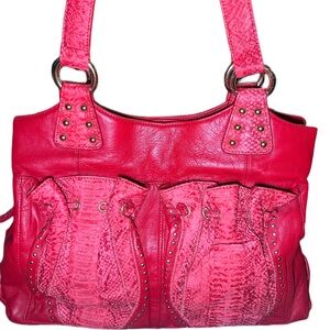 Chi Carlos Falchi Pink Shoulder/Hobo Purse